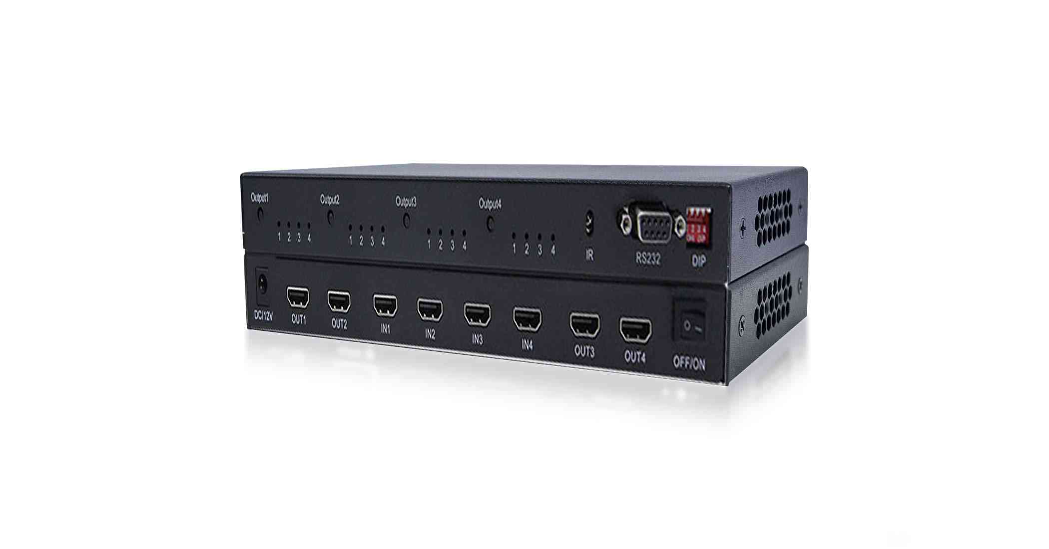 4进4出桌面式4K矩阵